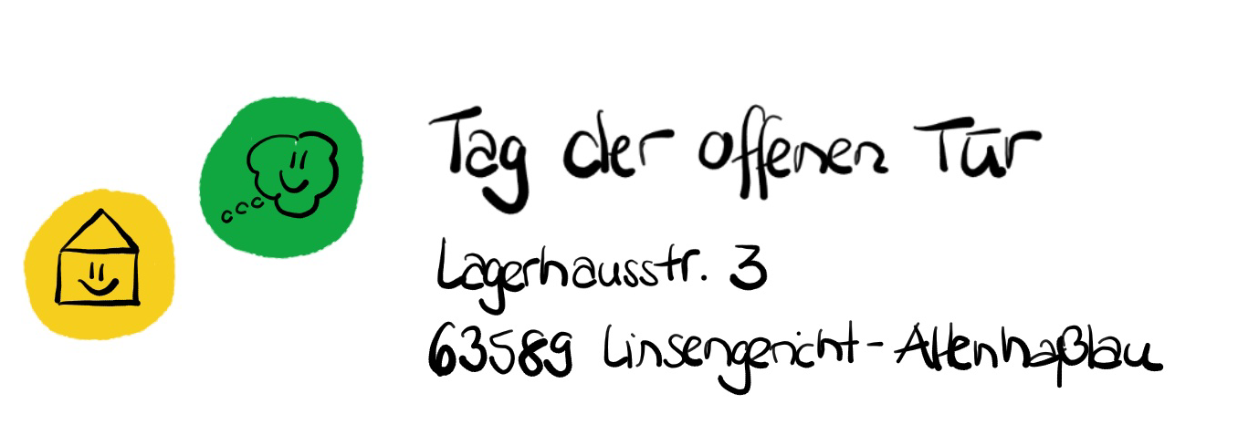 Logo zum Tag der offenen Tür gezeichnet